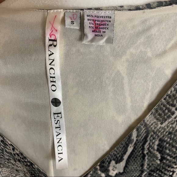 Rancho Estancia Snakeskin Print Ruffled Mini Dress - Picture 8 of 8